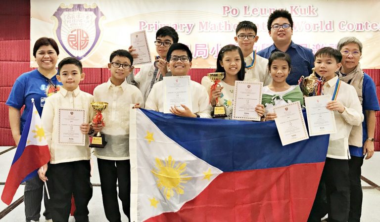 Young Pinoy students win 11 awards in world math contest in HK
