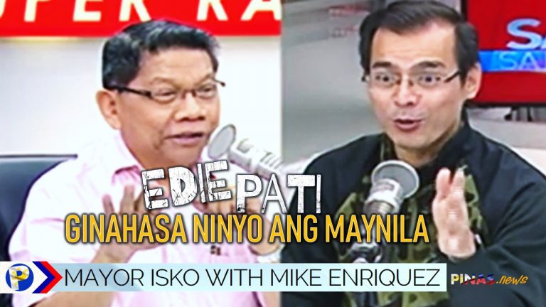 MAYOR Isko Moreno with Mike Enriquez
