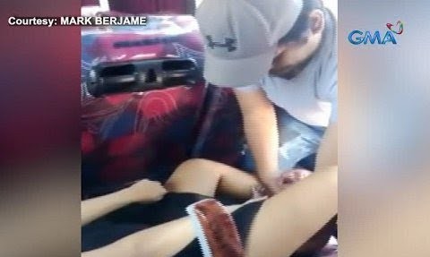 Babaeng inabutan ng panganganak sa bus