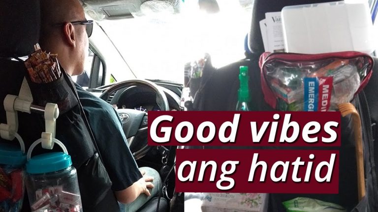 Grab driver, may libreng pagkain, inumin, gamot at iba pang gamit para sa pasahero