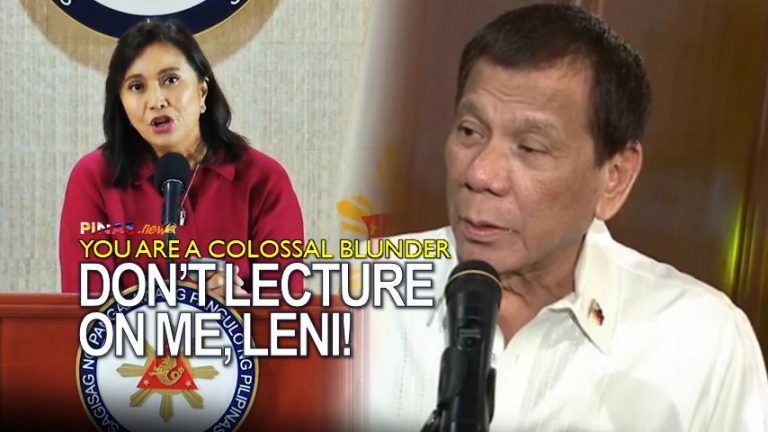 Duterte reacts to Robredo’s drug war report
