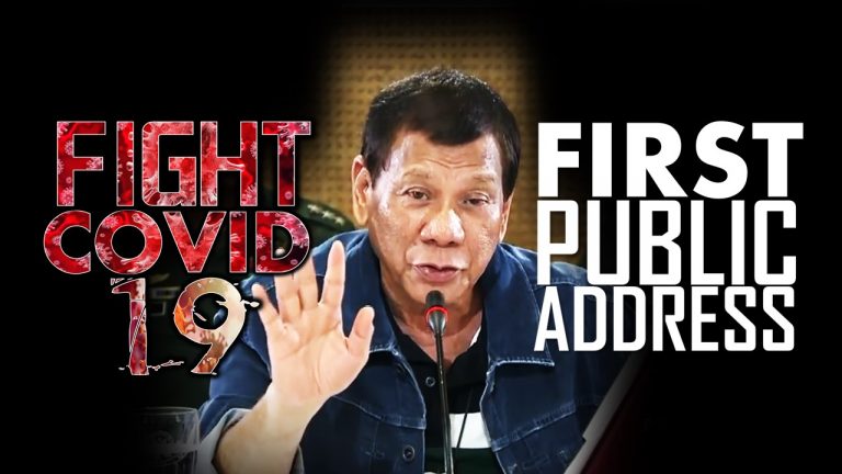 President Duterte’s FIRST Public Address on Fighting COVID-19