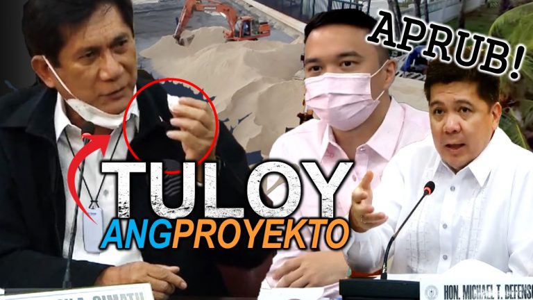 PASADO sa Kongreso ang paglalagay ng DENR ng dolomite sand sa Manila Bay