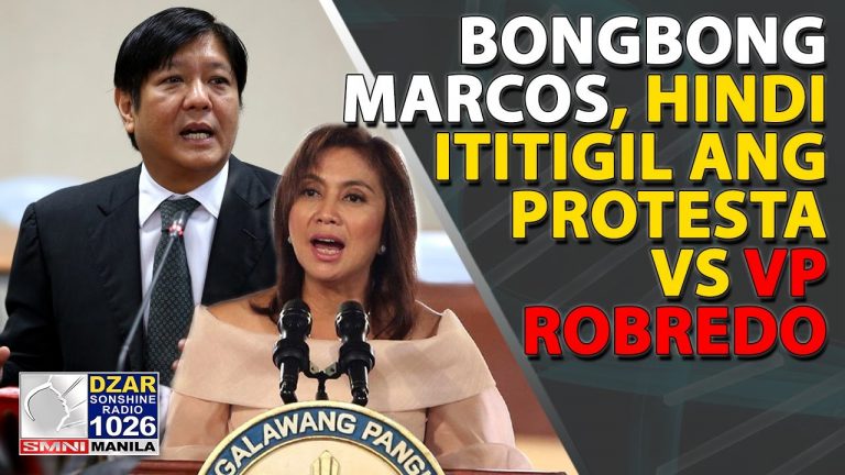 Bongbong Marcos hindi ititigil ang protesta vs Leni Robredo