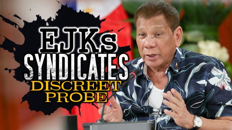 Duterte iniimbestigahan ang mga sindikatong druglords na nasa likod ng EJKs