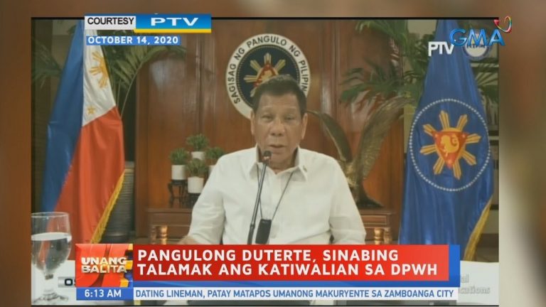 Pres. Duterte: malakas ang corruption sa DPWH