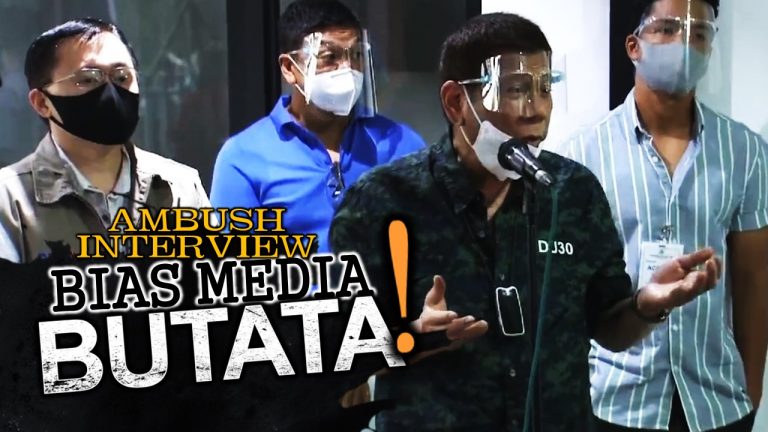 Binutata ni Pangulong Duterte mismo ang mga tanong ng BIAS MEDIA