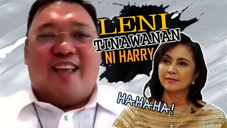 Harry Roque tinawanan lang ang dakdak ni Leni Robredo