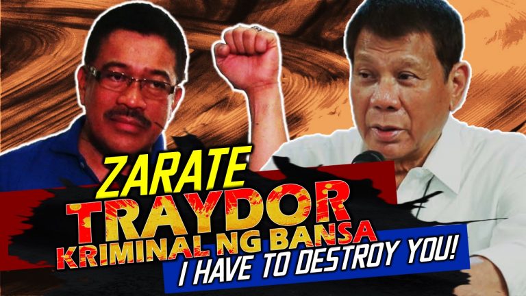 Duterte tinawag si Zarate na traydor at kriminal ng bayan