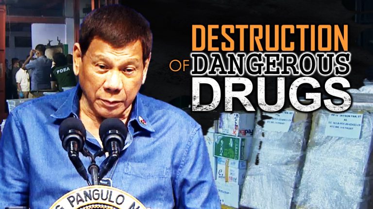 ACTUAL DESTRUCTION OF DANGEROUS DRUGS by President Duterte