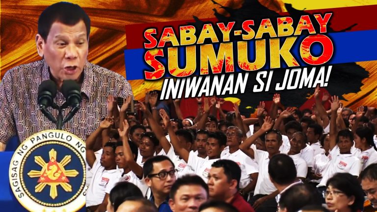 NPA sabay-sabay na sumuko kay Duterte