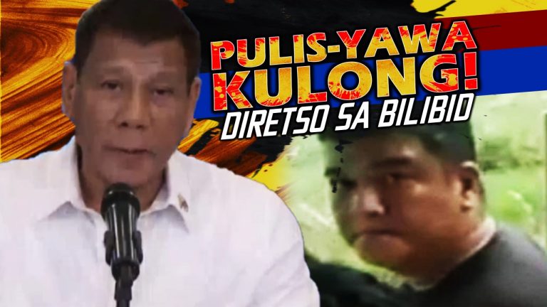 Hindi palalayain ni Duterte ang PULIS-YAWA na may topak!
