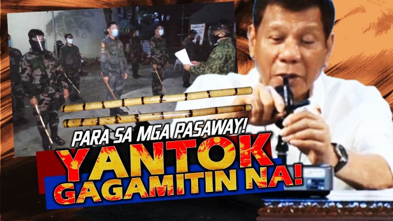Duterte aprubado na gamitin ang YANTOK ng mga pulis