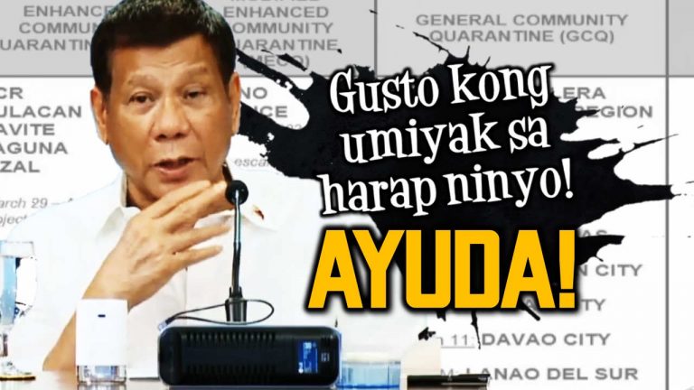 PAGLILINAW sa mga tatanggap ng AYUDA sa panahon ng ECQ