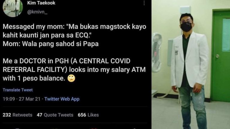 Tweet ng isang PGH doctor umantig sa netizens