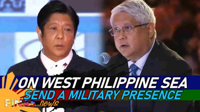 Magpadala ng Navy or Coastguard para may military presence sa WPS
