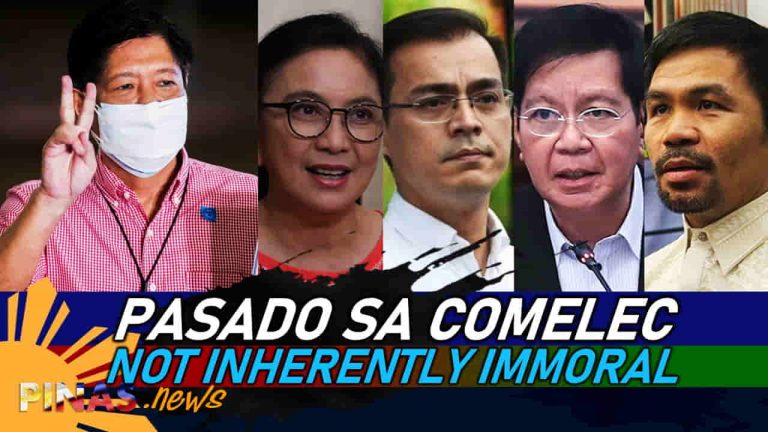 BBM’s DQ ibinasura ng Comelec dahil ‘not inherently immoral’ at ‘grave offense’ ang hindi paghahain ng ITR