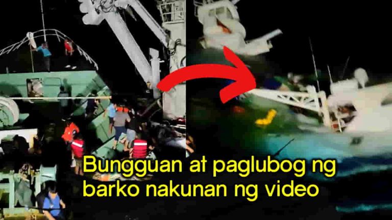Paglubog ng isang Korean vessel na may apat na tripulanteng pinoy