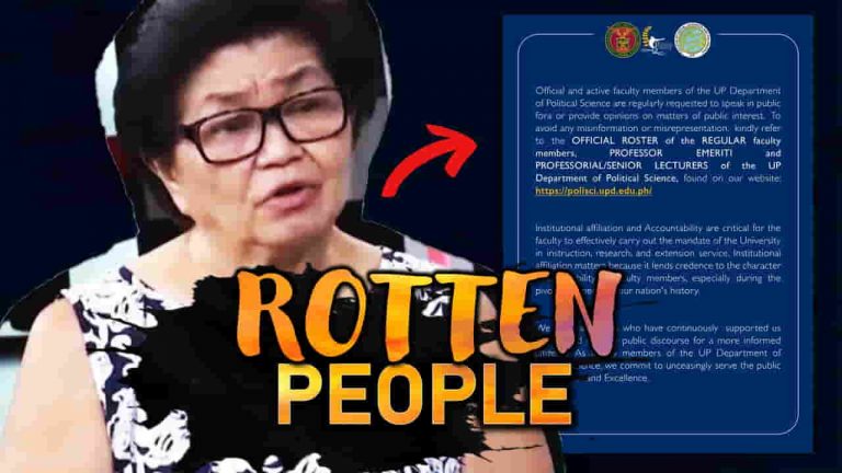 Rumesbak si Clarita Carlos sa mga bumabatikos sa kanya sa UP
