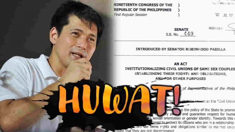 Robin Padilla isinusulong ang Same Sex Union
