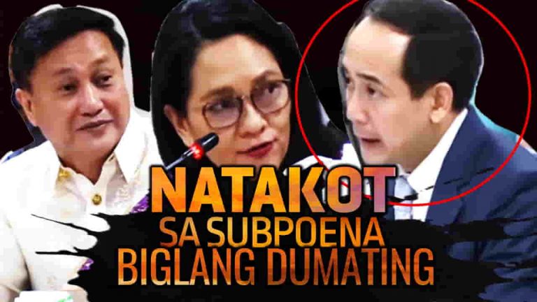 Biglang humarap si Vic Rodriguez sa senate hearing matapos ipa-subpoena