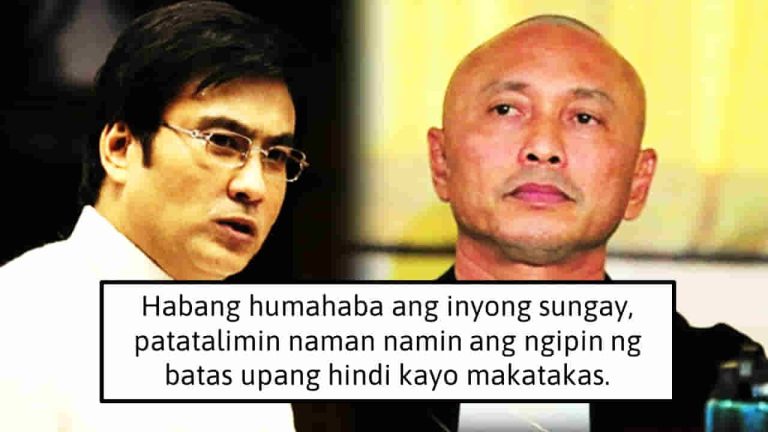Habang humahaba ang inyong sungay, patatalimin naman namin ang ngipin ng batas -Bong Revilla
