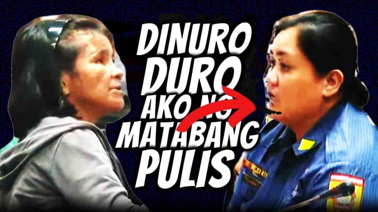 Dinuro-duro pa ng isang matabang babaeng pulis si Manang Elvie