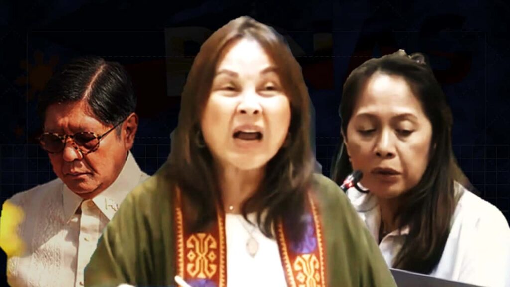 Senator Loren Legarda questions Energy Secretary Sharon Garin during the Senate hearing on the national oil crisis.