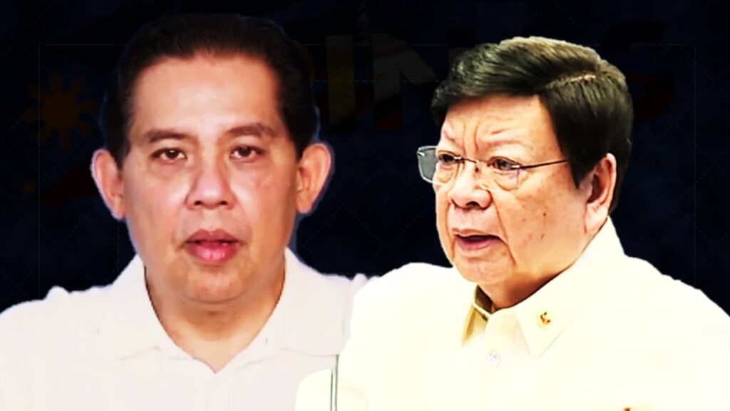 Senator Rodante Marcoleta delivers a privilege speech regarding the flood control scandal at the Senate, May 2026.