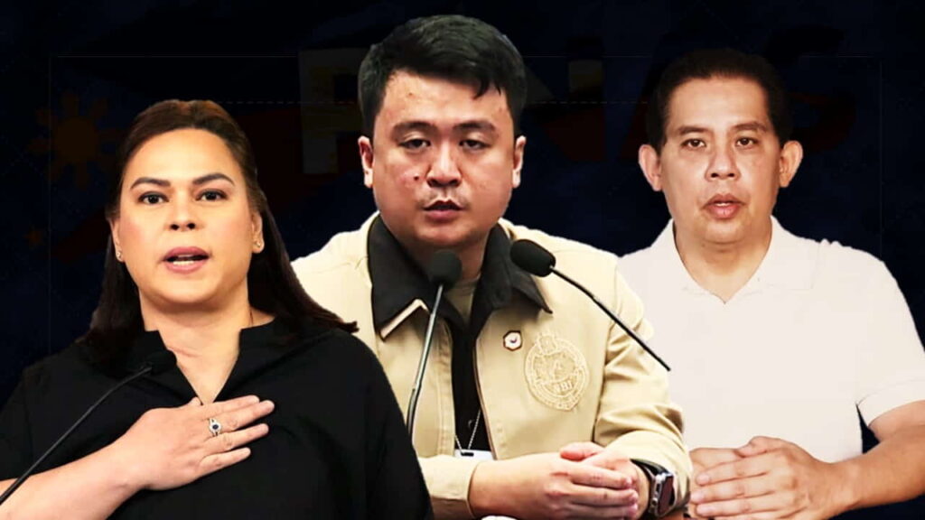 NBI Agent John Mark Calilung presents digital evidence during a Impeachment trial hearing on Vice President Sara Duterte threats.
